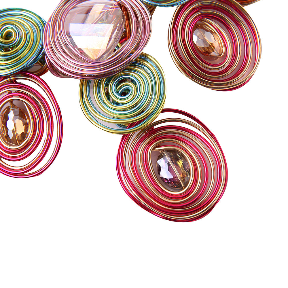 Transcontinental Handcrafted Necklace Set - Savanna Rhythms by Planderful Collection