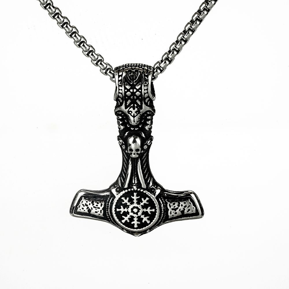 Hip-hop European and American Jewelry Viking Pendant Necklace