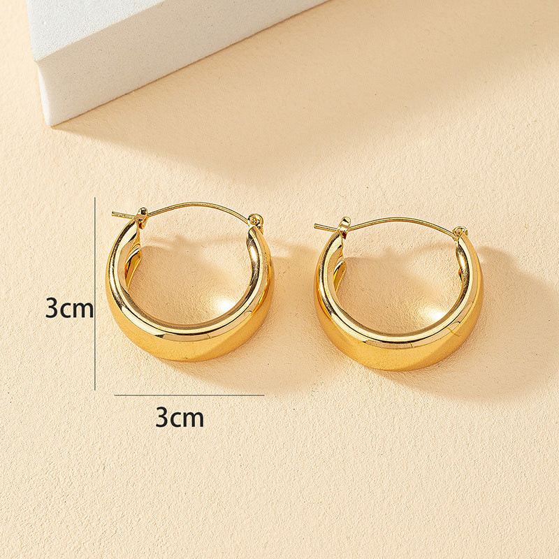 European Chic Metal Earrings - Vienna Verve Collection