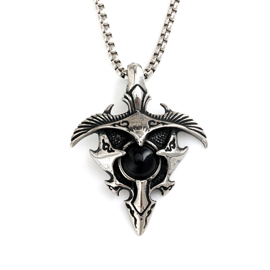 Punk Eagle Stainless Steel Men's Pendant Necklace