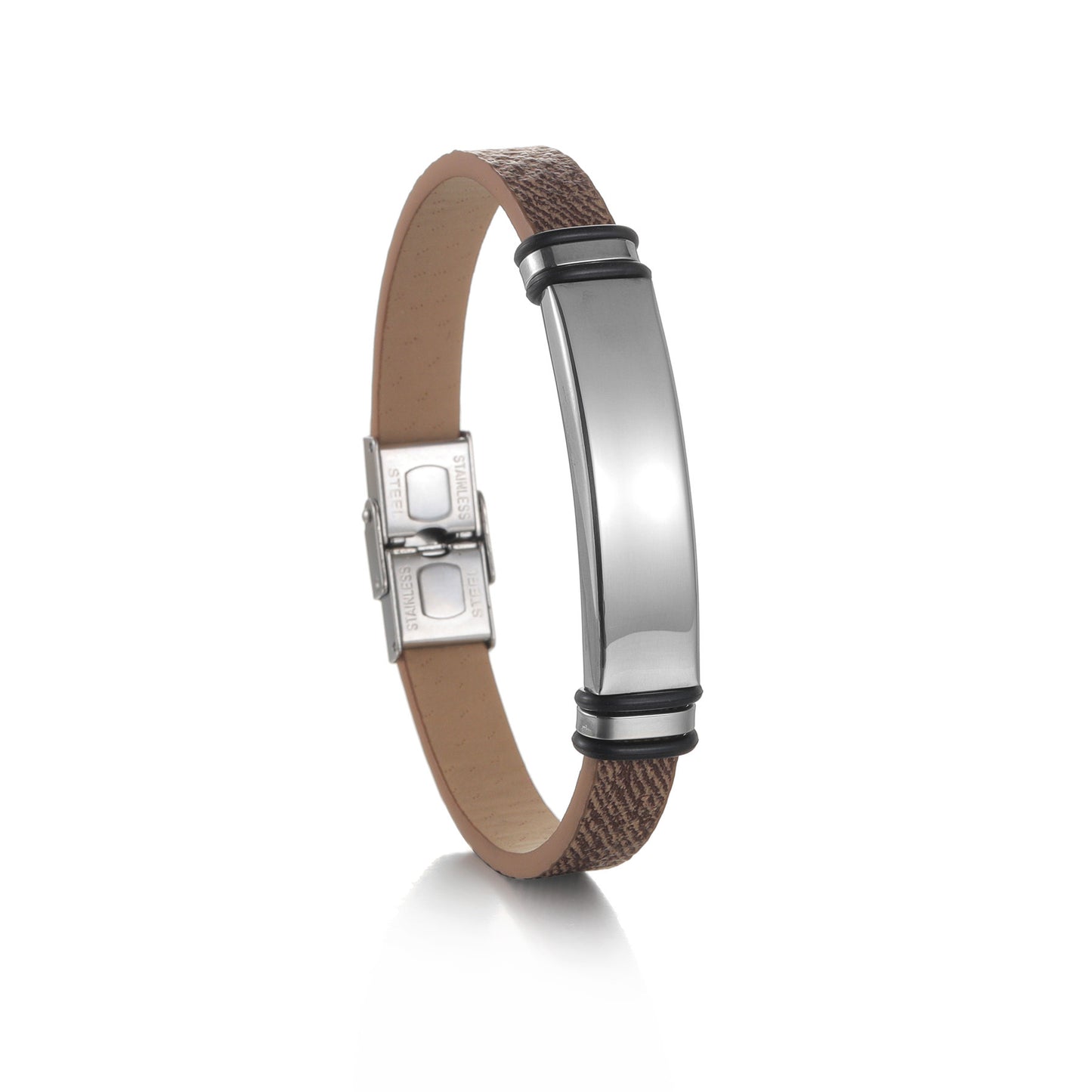 Planderful Stainless Steel Unisex Couple Bracelet Smooth