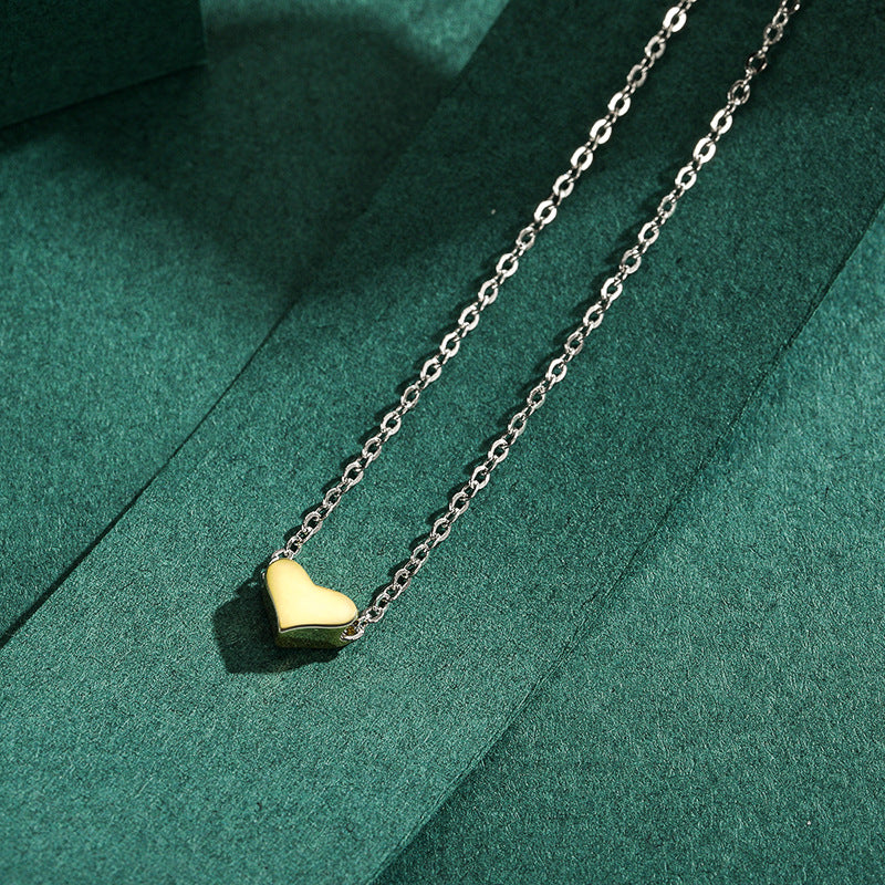 Everyday Genie Sterling Silver Mini Heart Necklace for Women