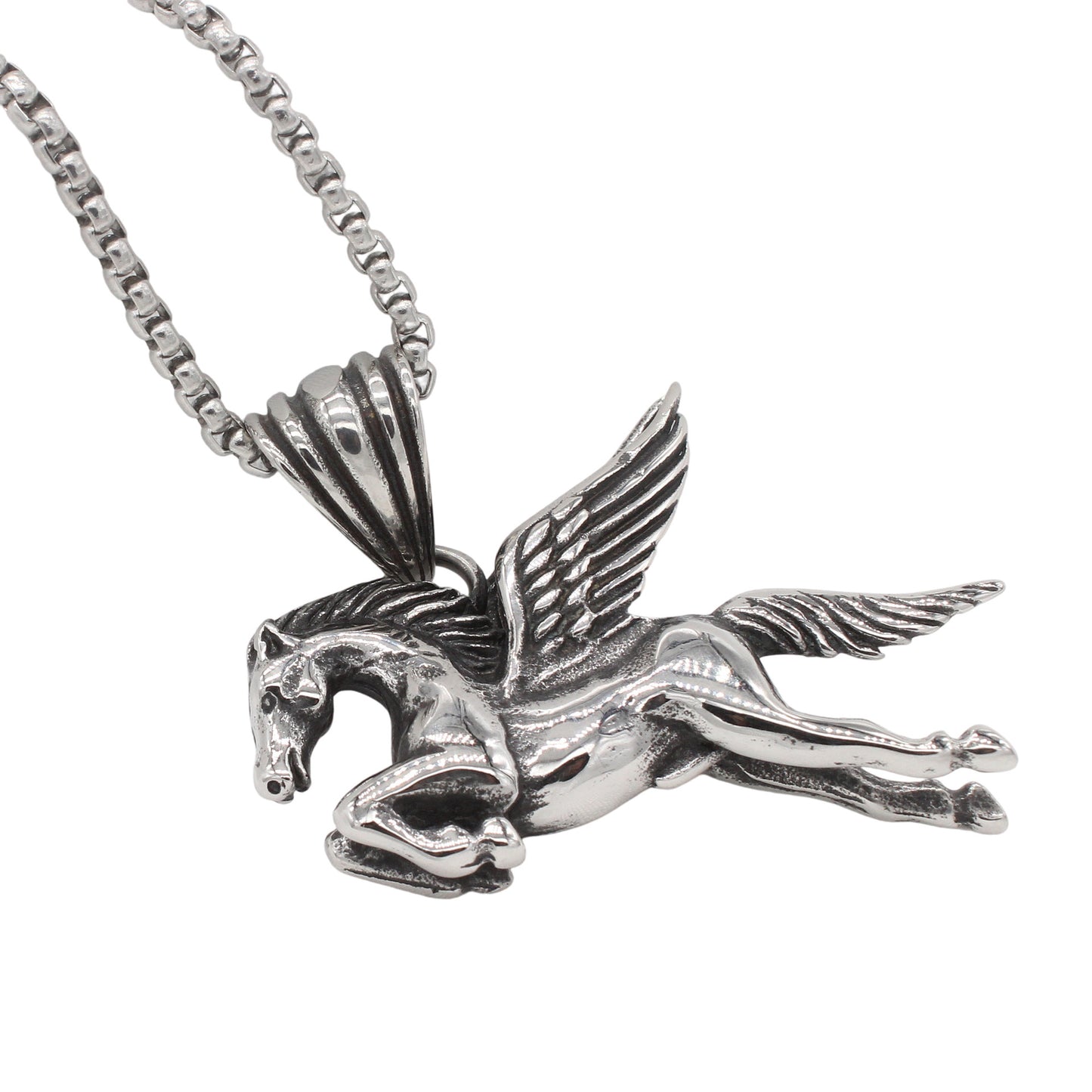 Planderful Jewelry Pegasus Pendant For Men Titanium Steel