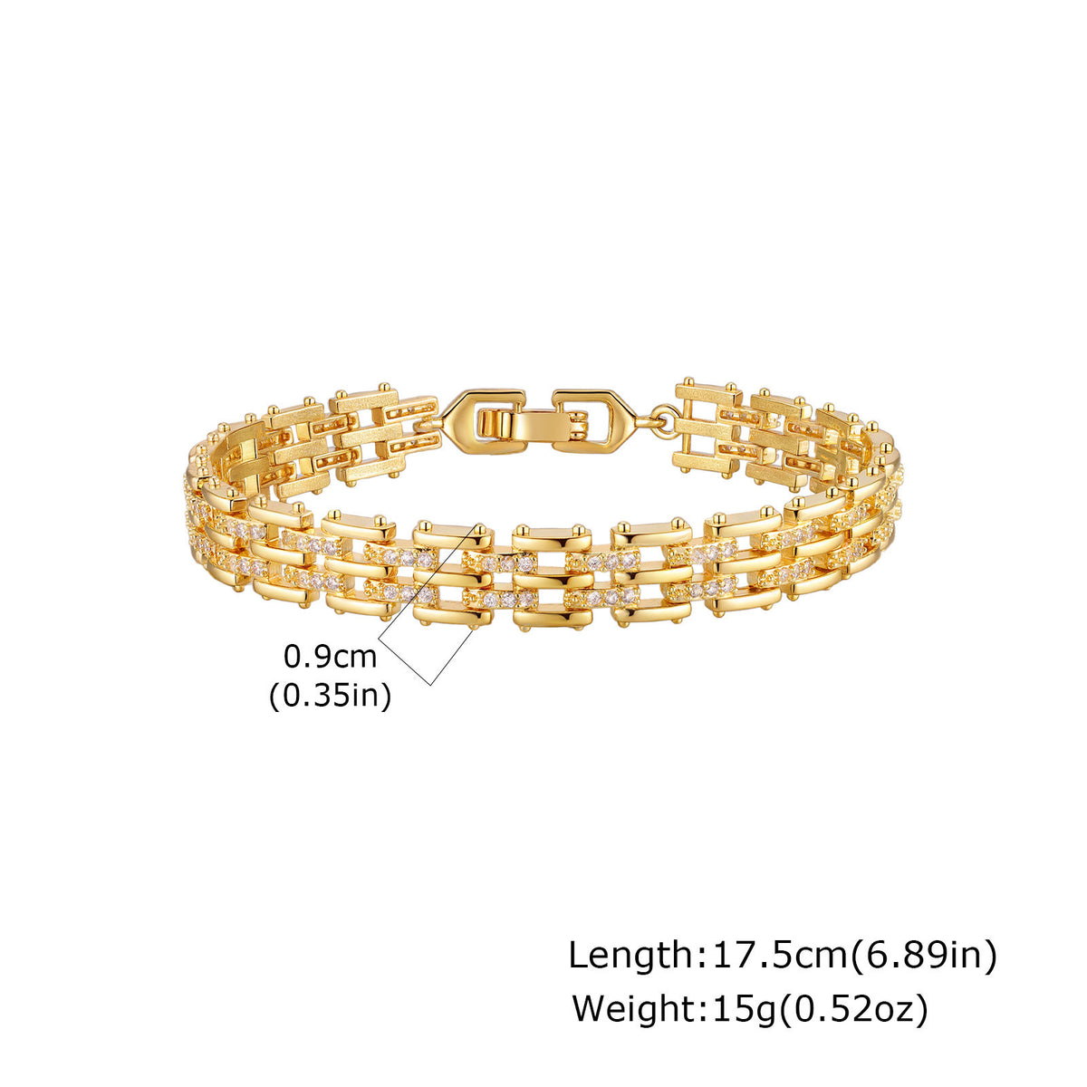 Zircon Minimalist Copper Bracelet