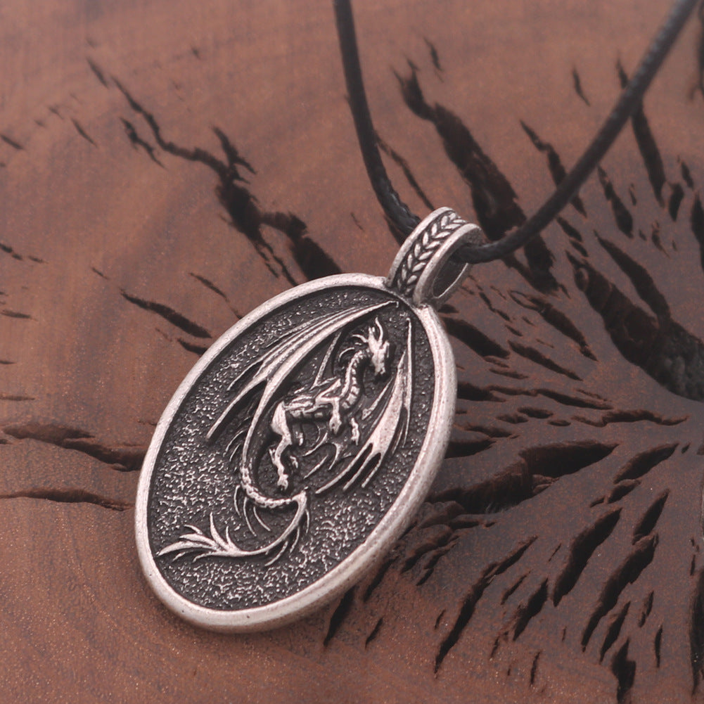 Dragon Totem Pendant Necklace - Viking Style Men's Jewelry