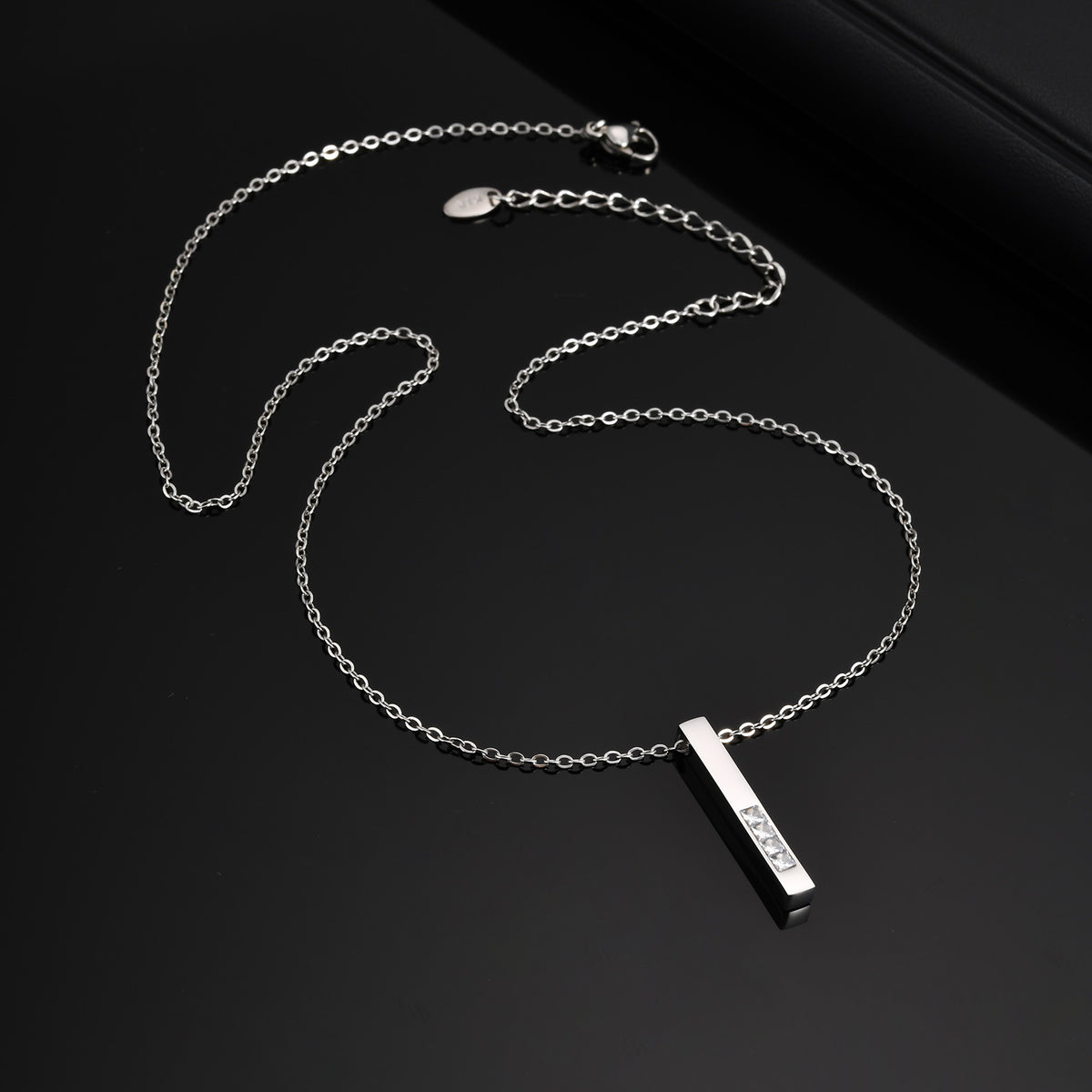 Stainless Steel Zircon Necklace