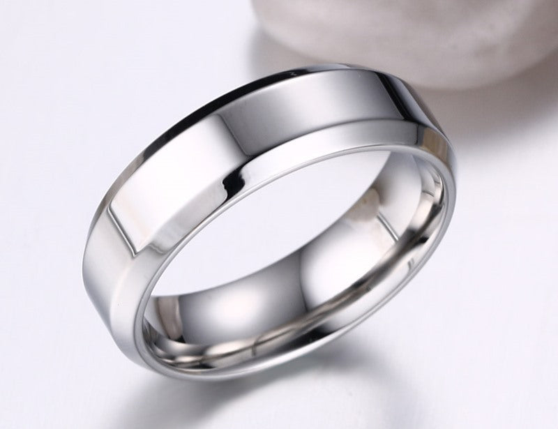 Simple Personalized Ring Stainless Steel Fashion Jewelry