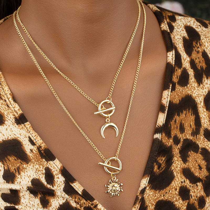 Sunflower Horn Necklace Set - Vienna Verve Collection