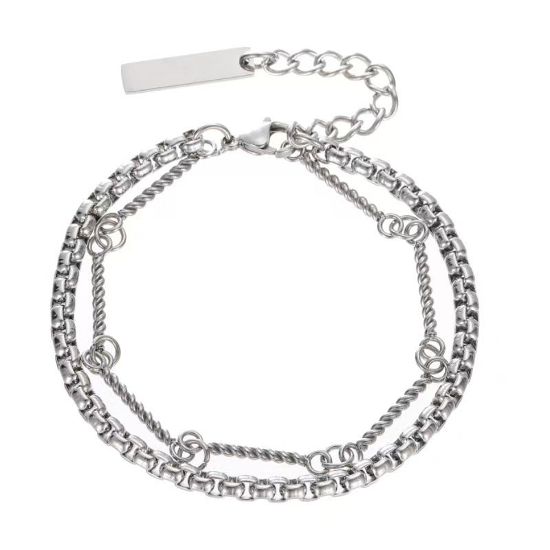 Planderful Jewelry Bone Men's Titanium Necklace