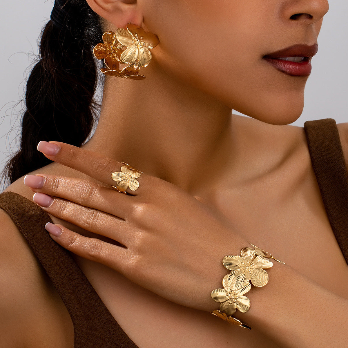 Planderful Flower Jewelry Set Stylish for Ladies Verve