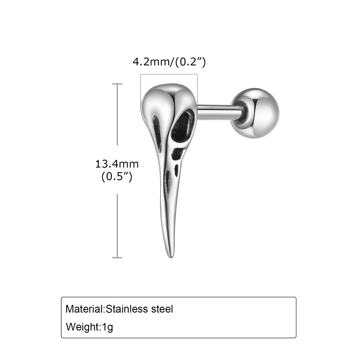 Single Earrings — Four Styles
