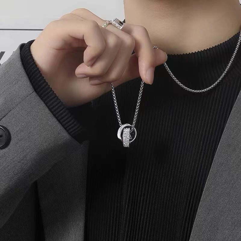 Zircon Pendant For Unisex Stylish Minimalist Steel Jewelry Planderful Everyday Genie Collection