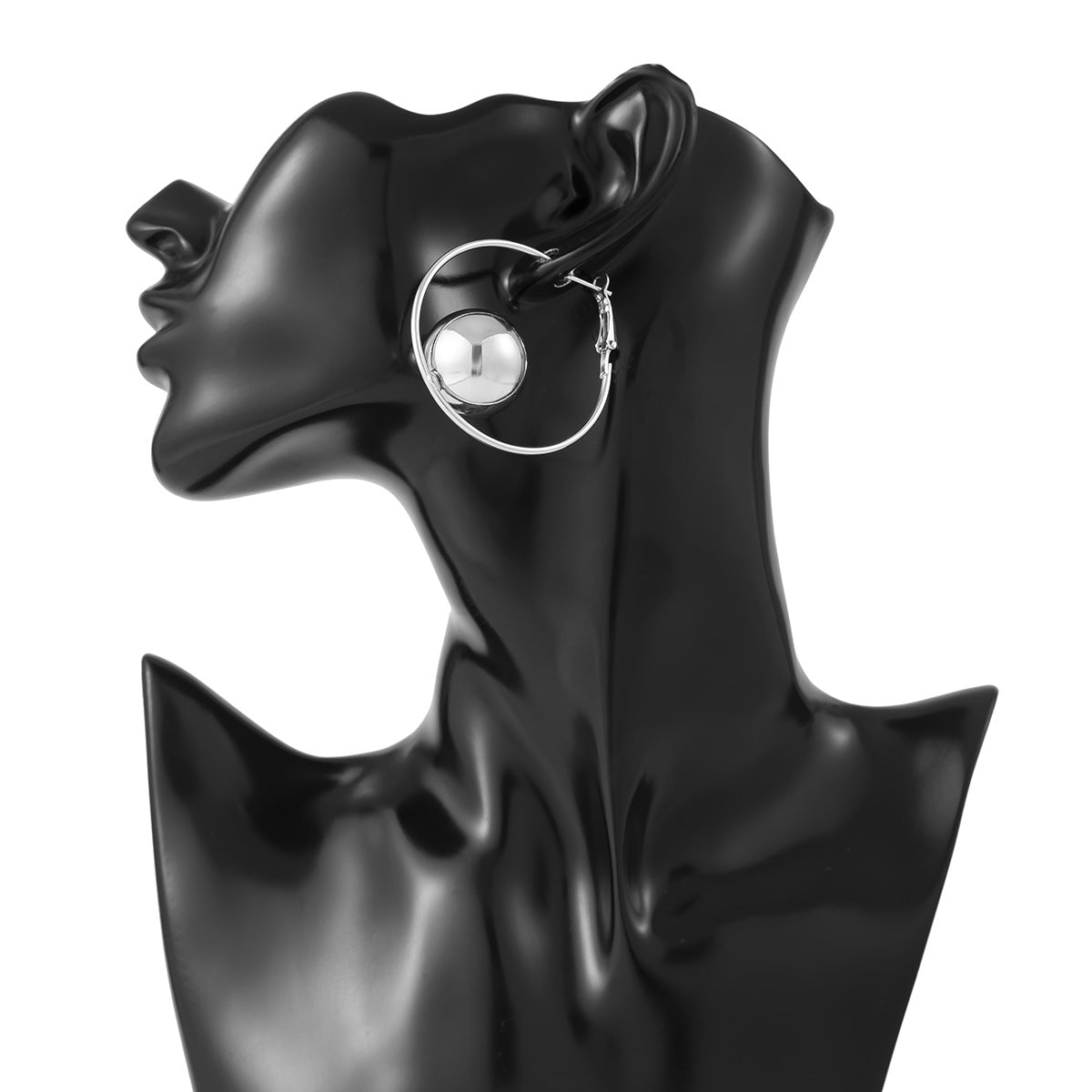 Funky Hollow Ring Stud Earrings - Vienna Verve Collection