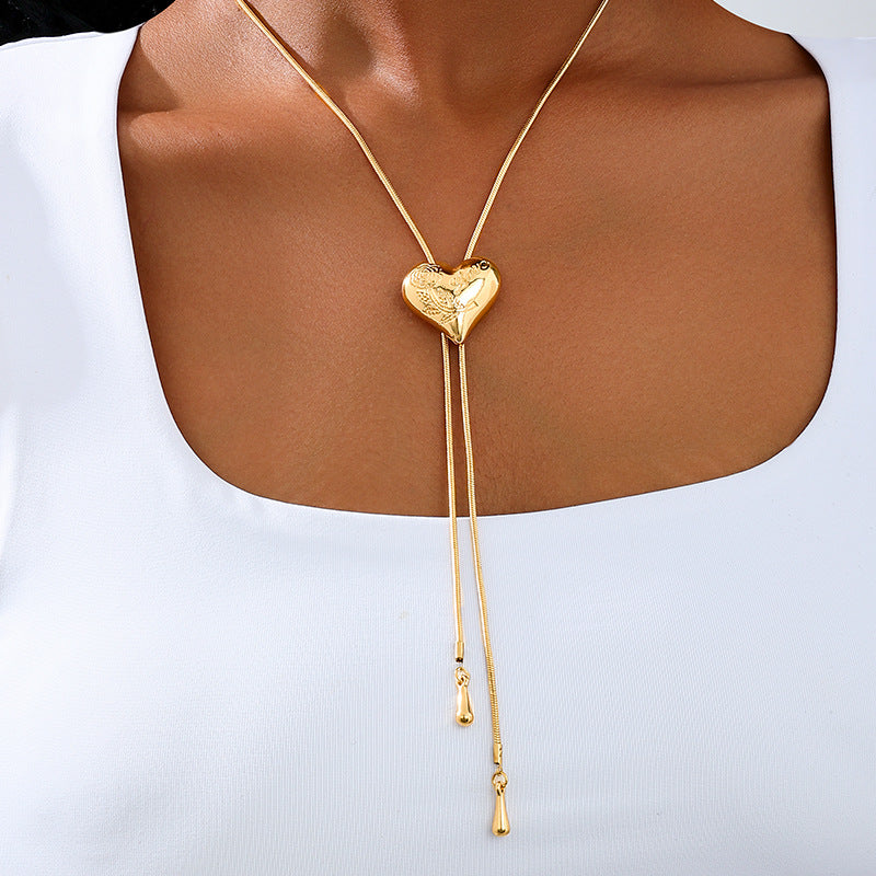 Planderful Vienna Verve Necklace – Fashionable Metal Tassel Design