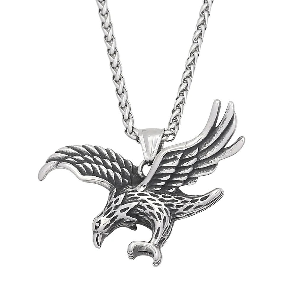 Punk Eagle Stainless Steel Men's Pendant Necklace