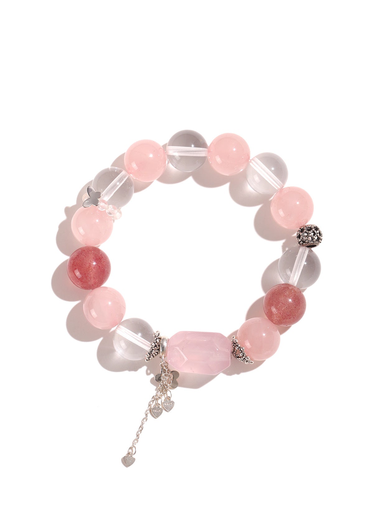 Planderful Fortune's Favor Bracelet – Elegant Pigeon Blood Red Strawberry Crystal Design