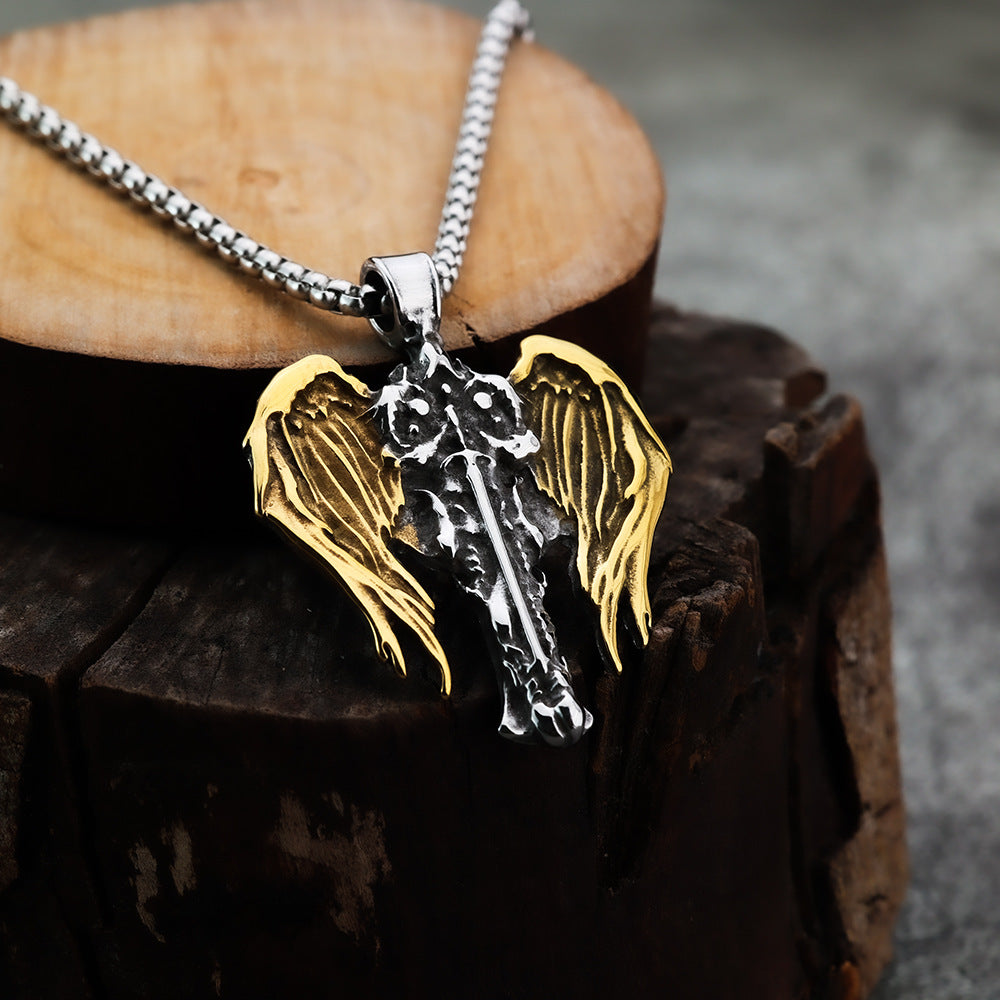 Cross-Border Nordic Viking Pendant Archangel Jewelry for Men