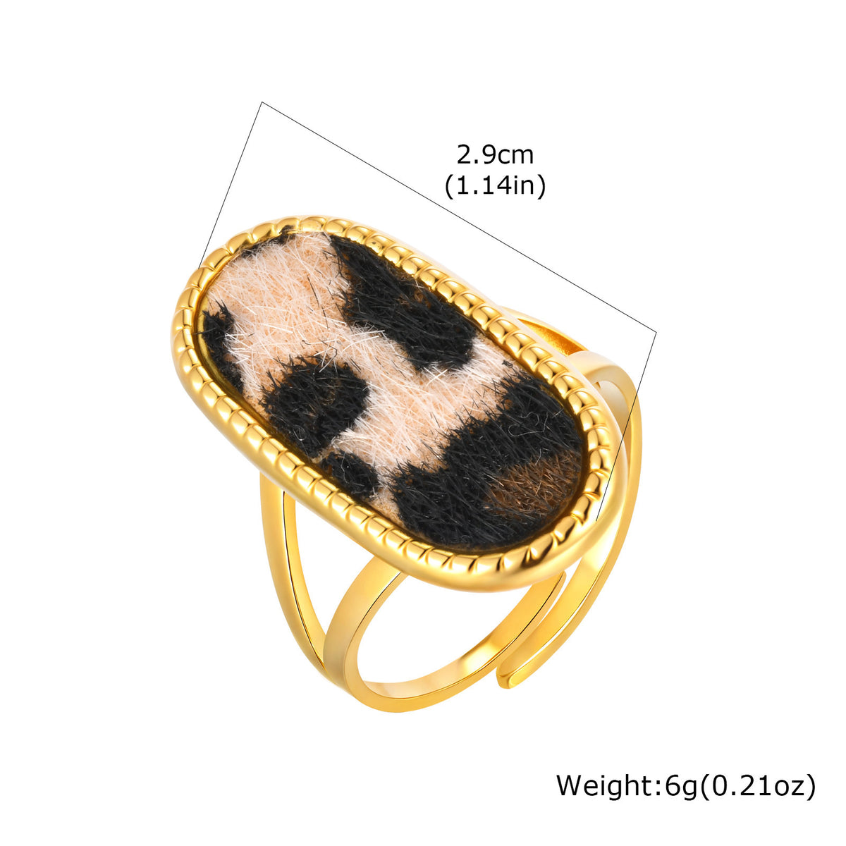 Leopard Motif Jewelry Collection – Bangle & Ring