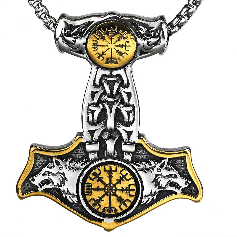 European and American Titanium Steel Pendant Necklace for Men