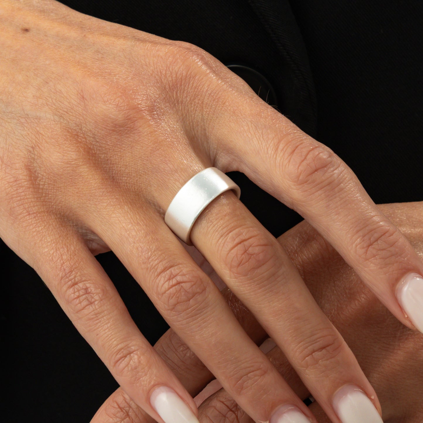 Planderful Vienna Verve Ring For Women Retro Beating Pleated Opening Statement Jewelry