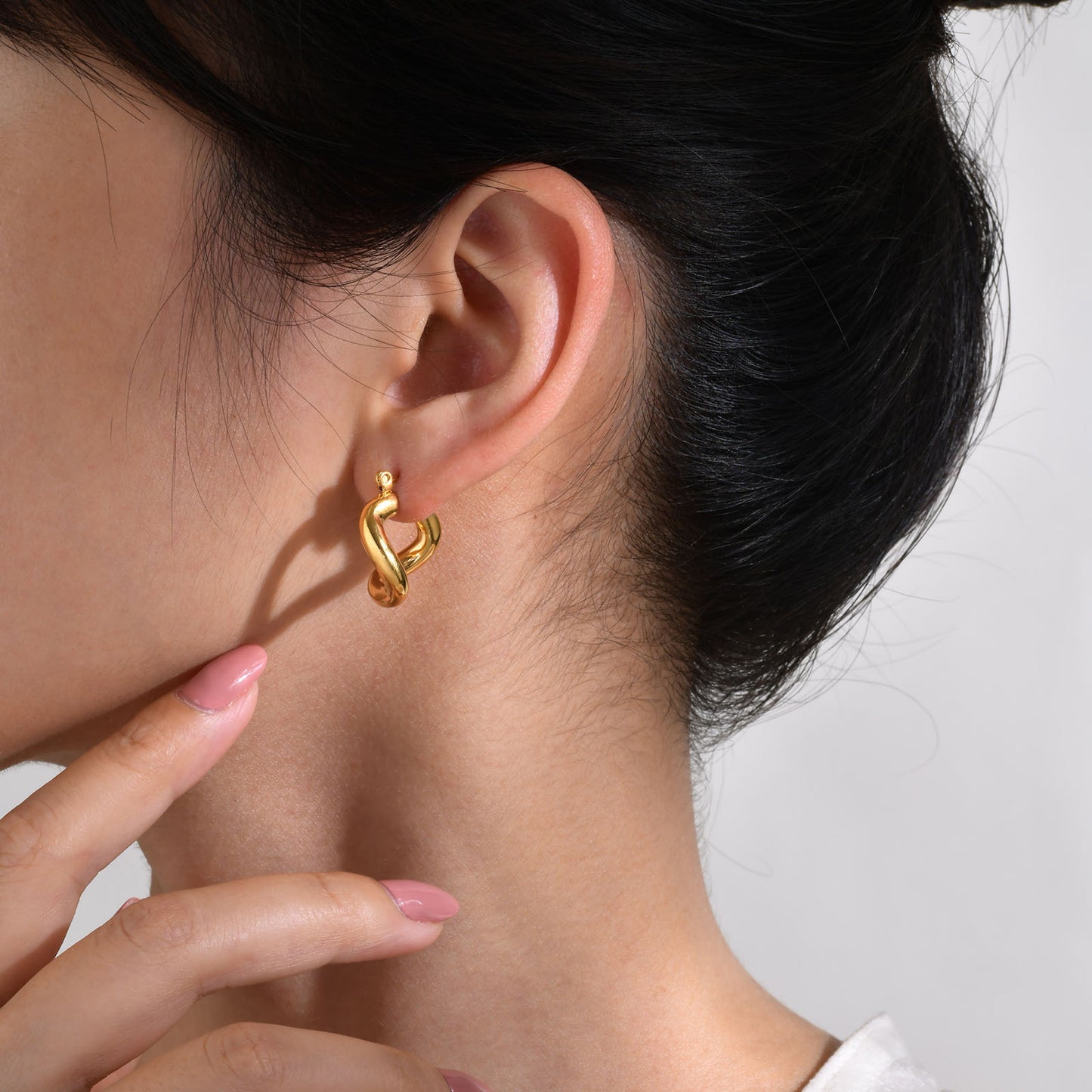 European And American Accessories Stainless Steel Irregular Earrings