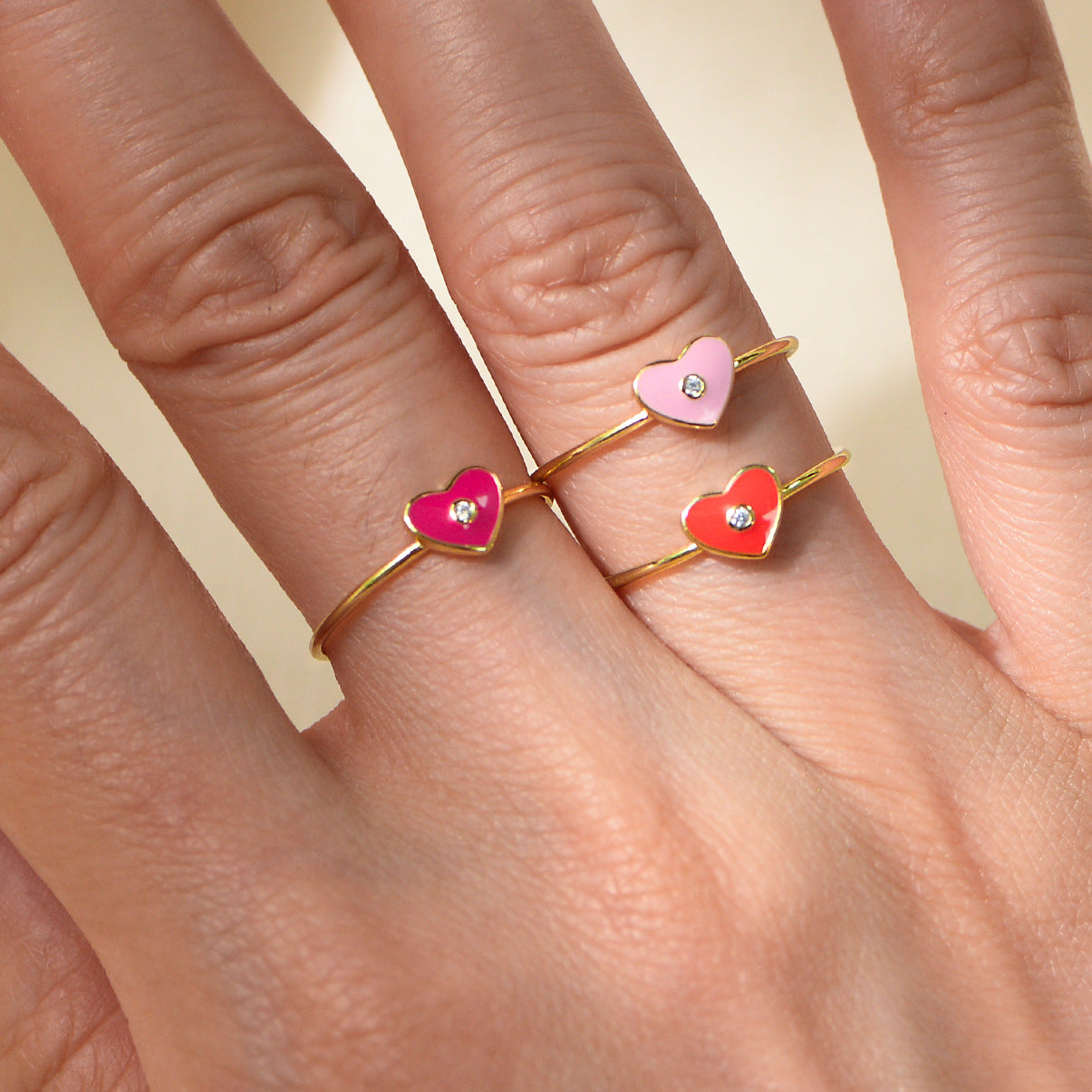 Planderful S925 Sterling Silver Zircon Heart Ring for Women Dainty Colorful Sparkle Love Jewelry Gift