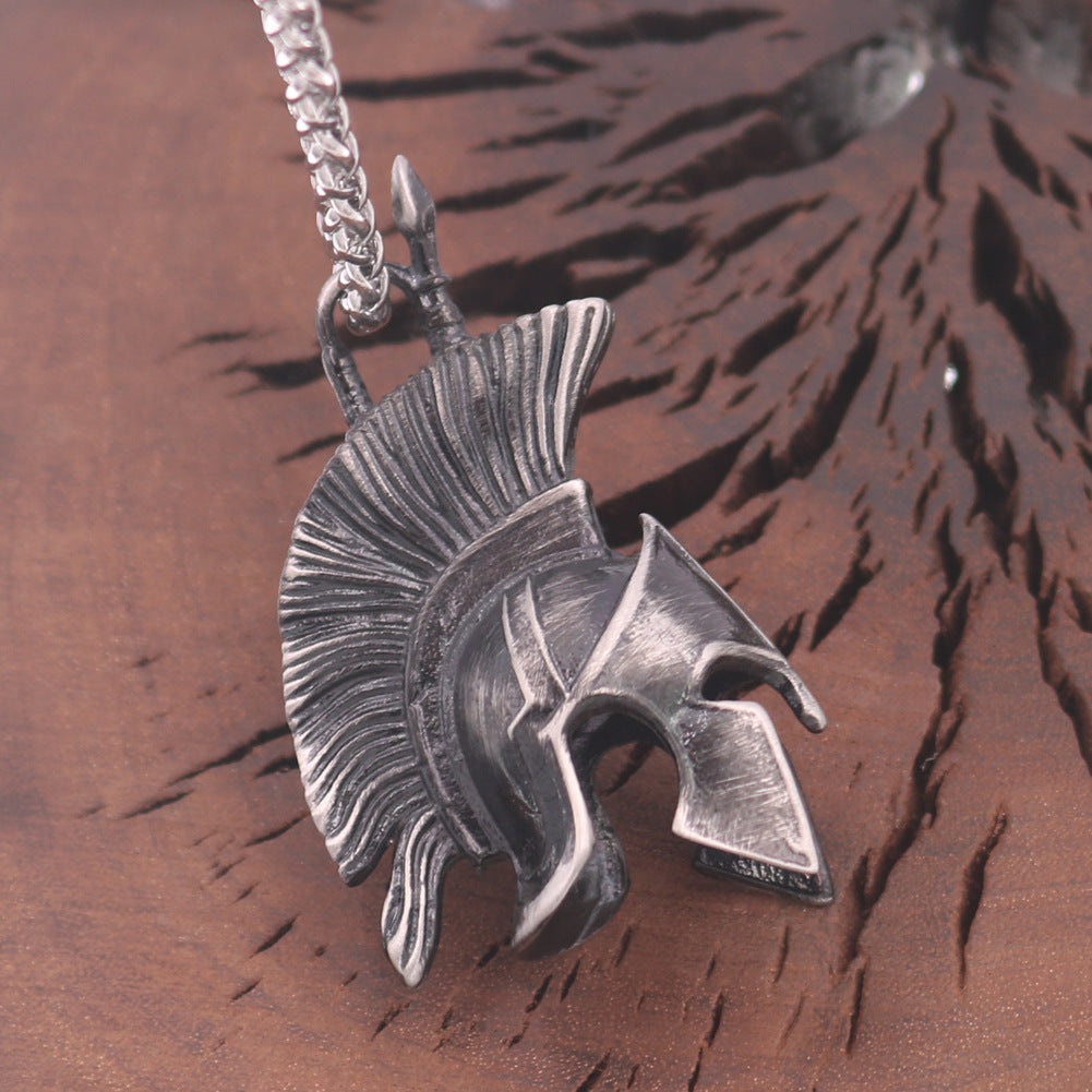 Viking Totem Odin Helmet Necklace for Men - Norse Legacy Vintage Jewelry