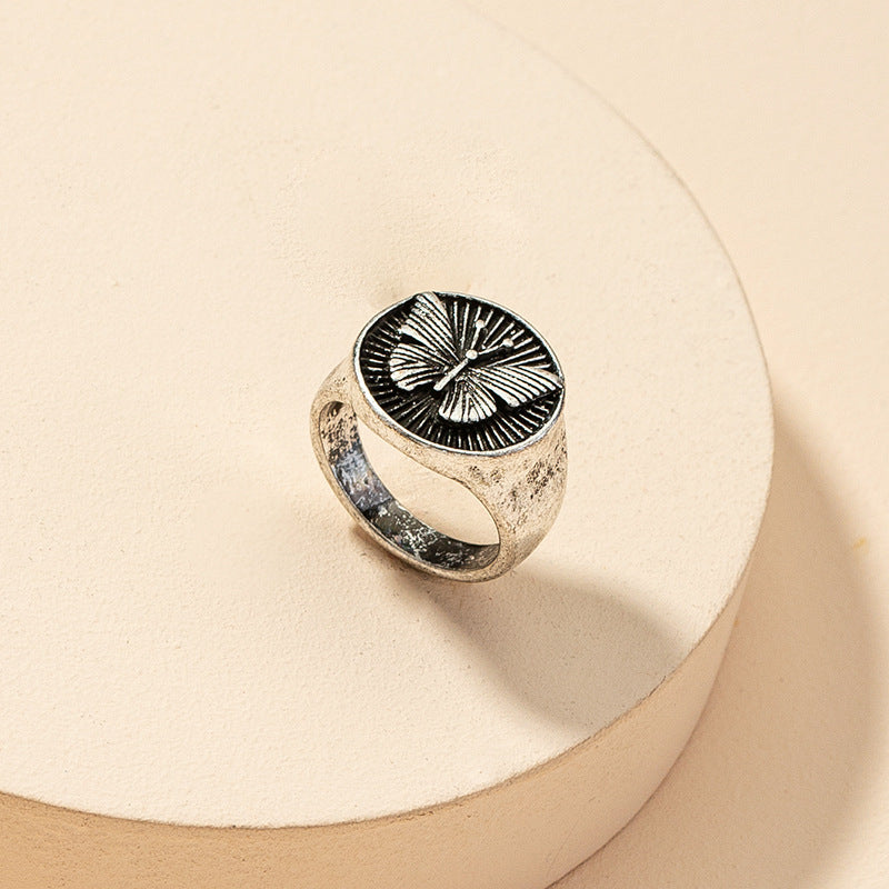 Butterfly Charm Vintage Ring - Vienna Verve Collection