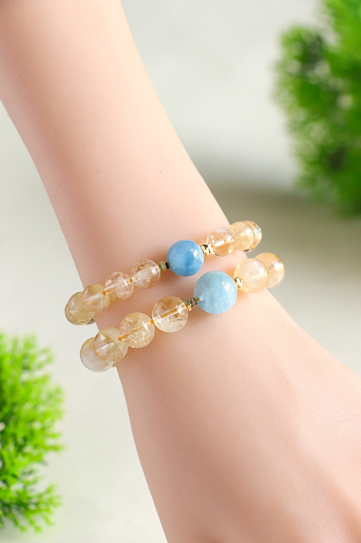 Planderful Fortune's Favor Bracelet – Premium Aquamarine Gemstone Design