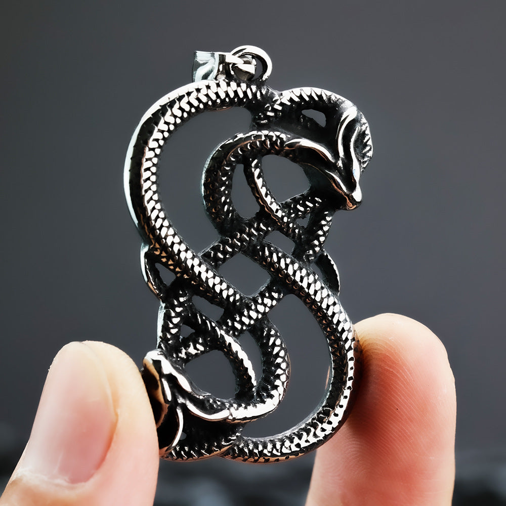 European And American Retro Stainless Steel Men's Pendant Necklace