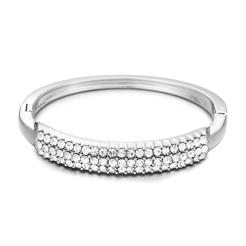 Luxurious Vienna Verve Alloy Bracelet - Elegant Cross-border 18k Gold Jewelry