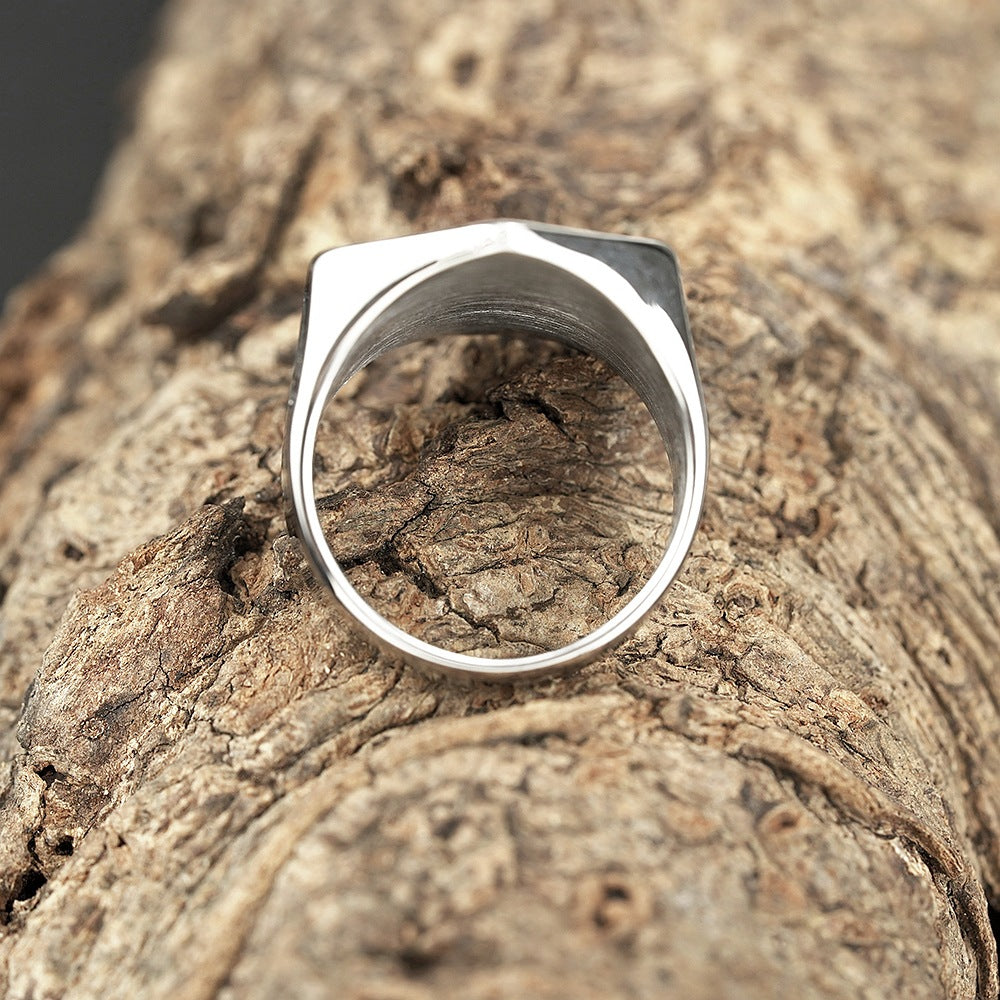 European and American Jewelry Titanium Steel Ring for Men