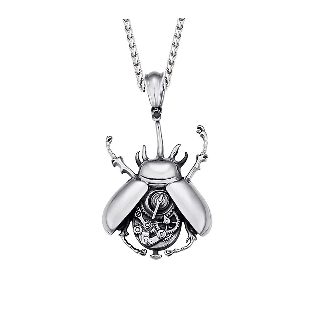 Punk Vintage Stainless Steel Pendant Necklace