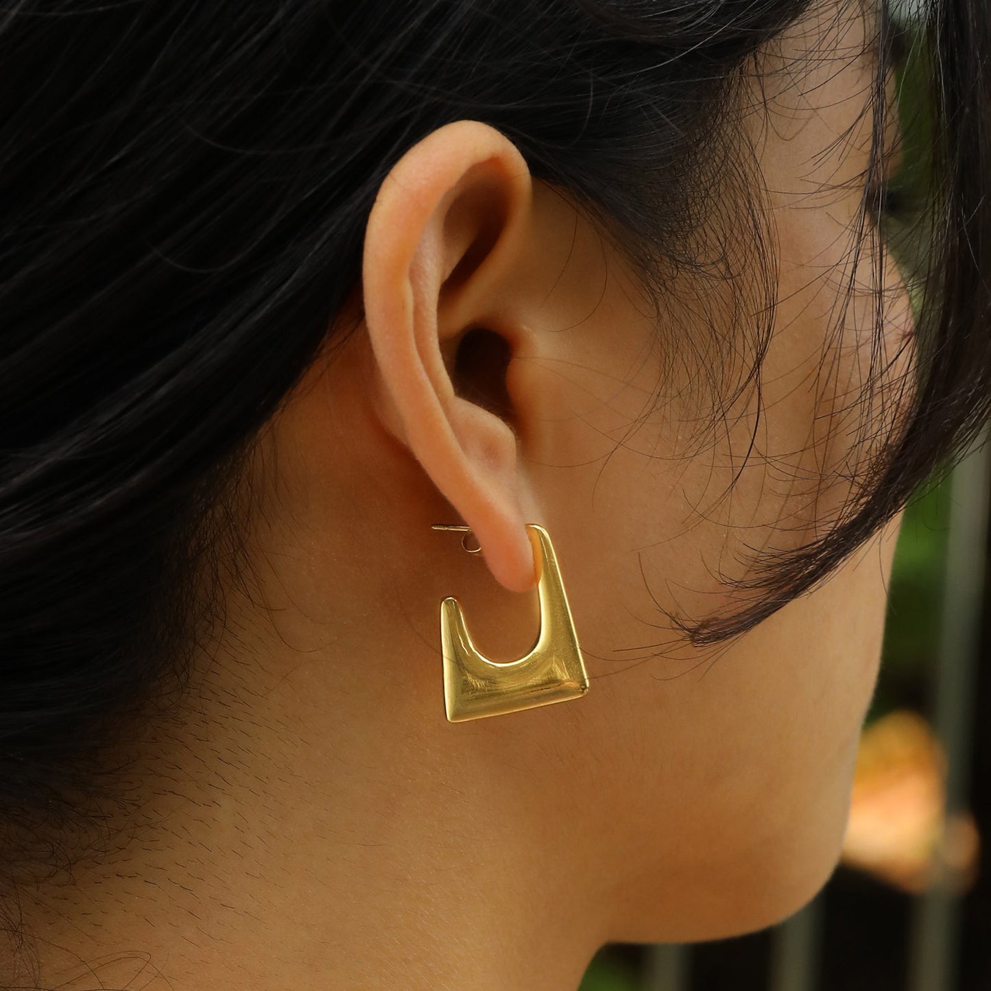 Personalized Fashion Earrings 18K Gold U-Earrings For Women