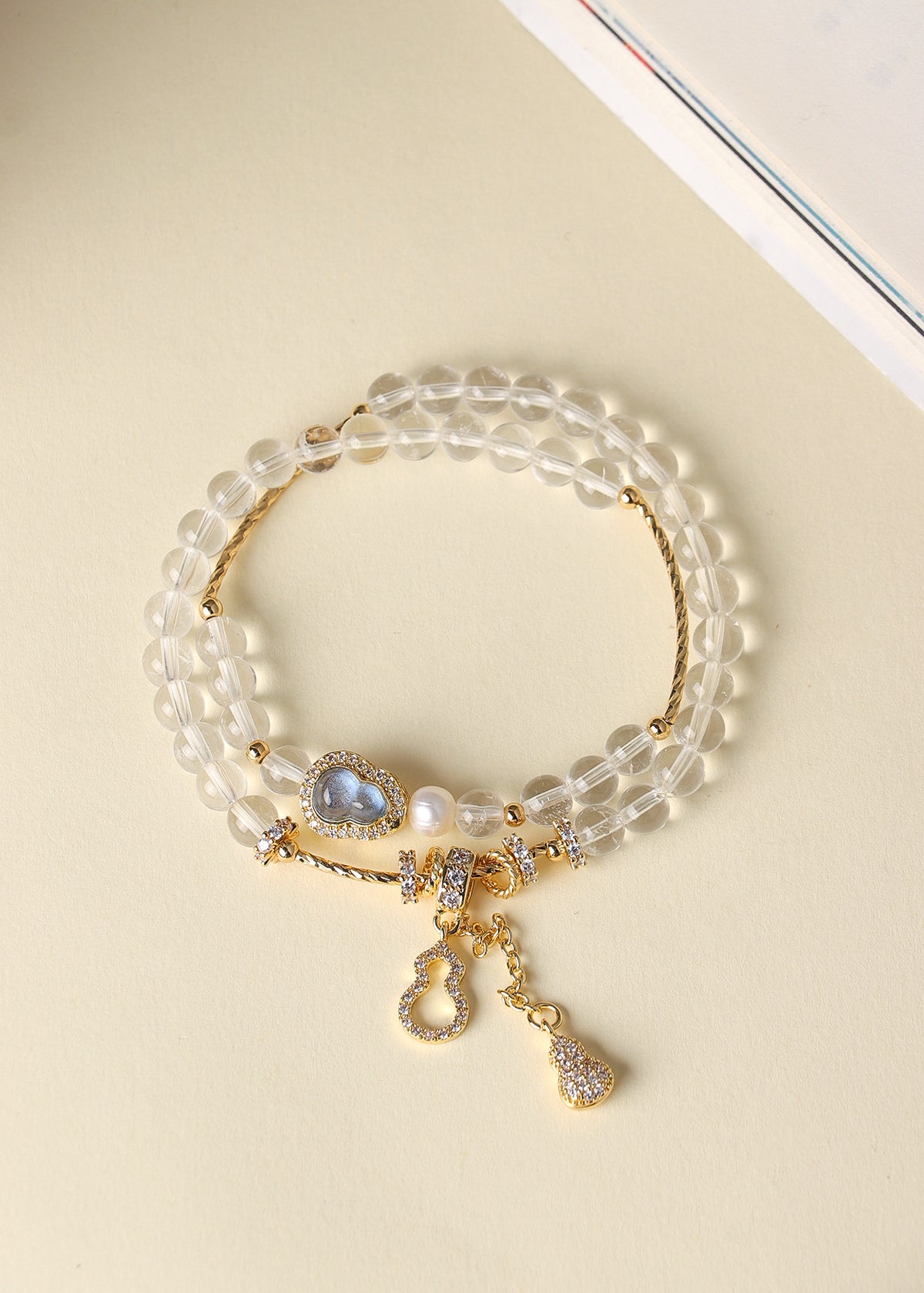Freshwater Pearl Aquamarine Amethyst Bracelet