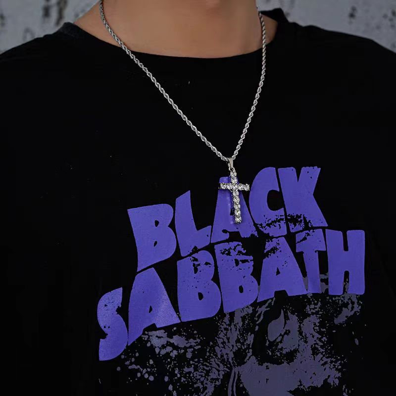 Planderful Jewelry Titanium Steel Cross Necklace For Women And Men Light Luxury Everyday Accessory