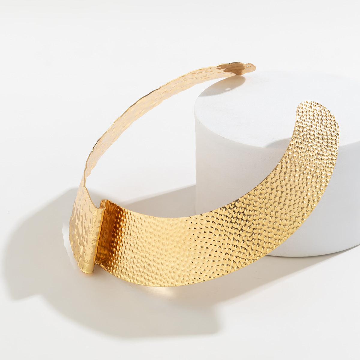 Metallic Ripple Collar Necklace - Vienna Verve Collection