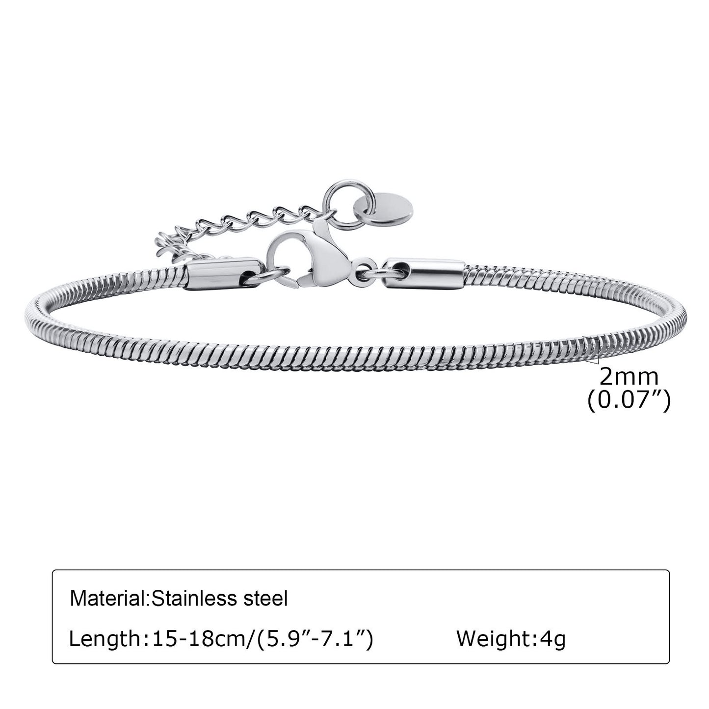 Stainless Steel Fashion Simple Titanium Steel Ladies Bracelet