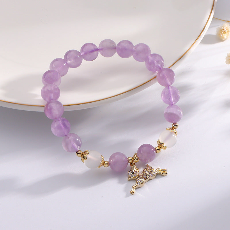 Dreamy Amethyst Sterling Silver Bracelet - Fortune's Favor Collection