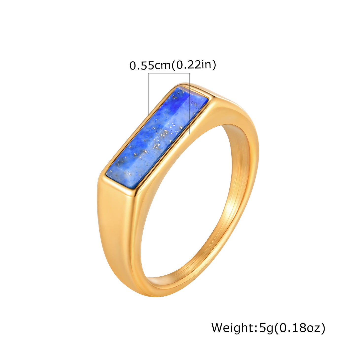 Planderful Men Turquoise Tigers Eye Ring Stainless Steel