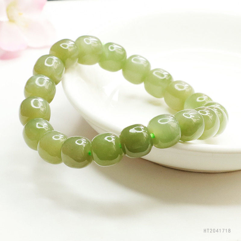Hetian Jade Classic Vintage Bead Bracelet
