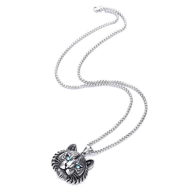 Zodiac Guochao Stainless Steel Pendant Necklace