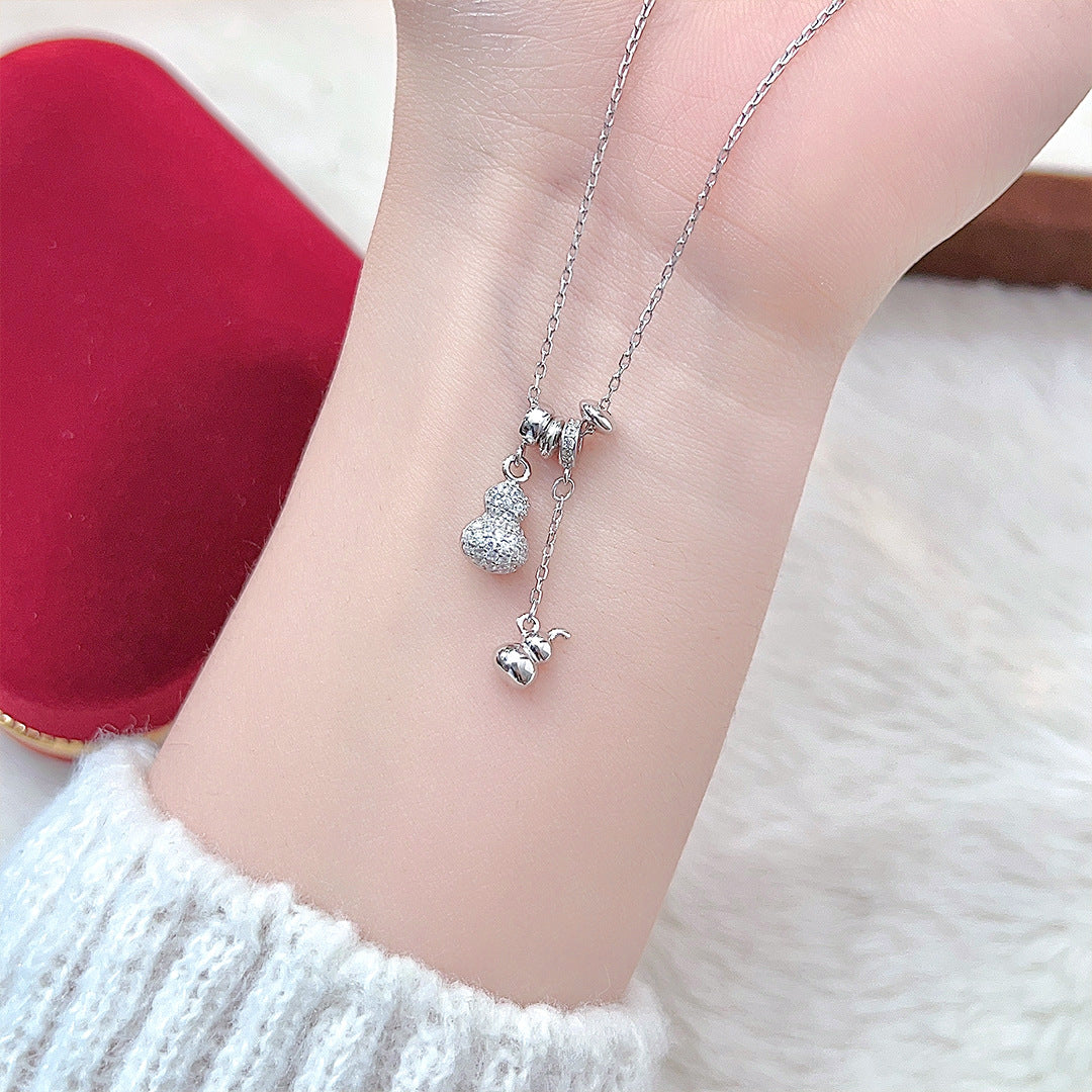 S925 Sterling Silver Fortune Symbol Necklace