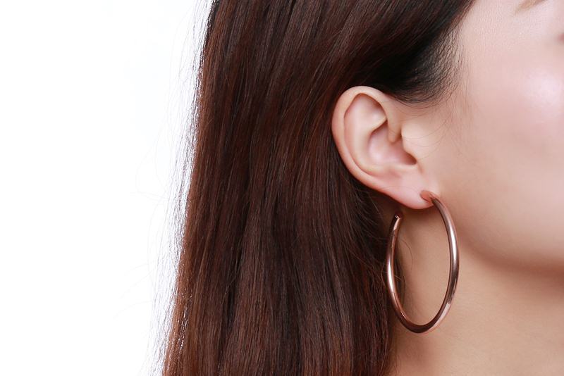Multi-Specification And Multi-Color Titanium Steel Earrings
