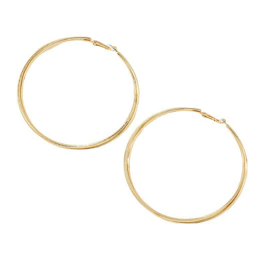 Chic Breeze Double Hoop Earrings - Vienna Verve Collection