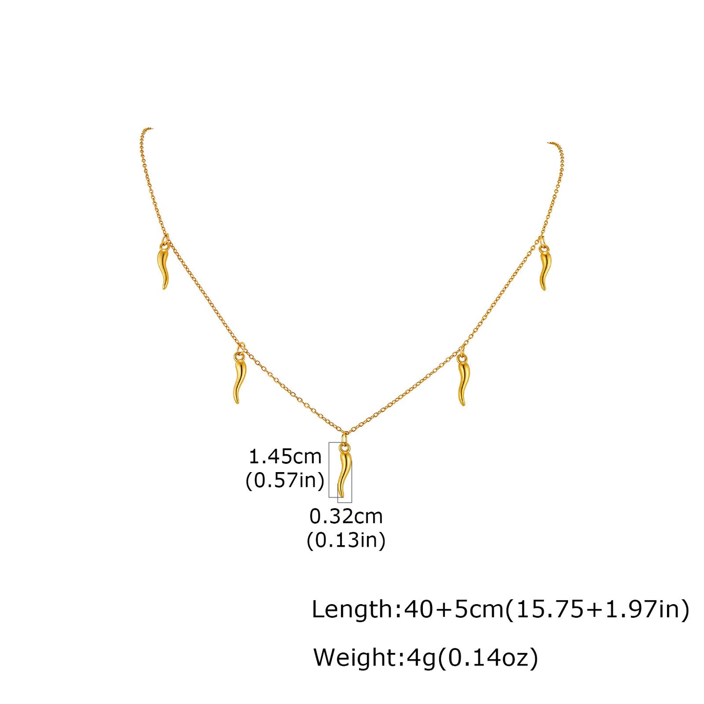 French Classic Pearl Necklace Clavicle Chain Stainless Steel Long Tube Water Drop