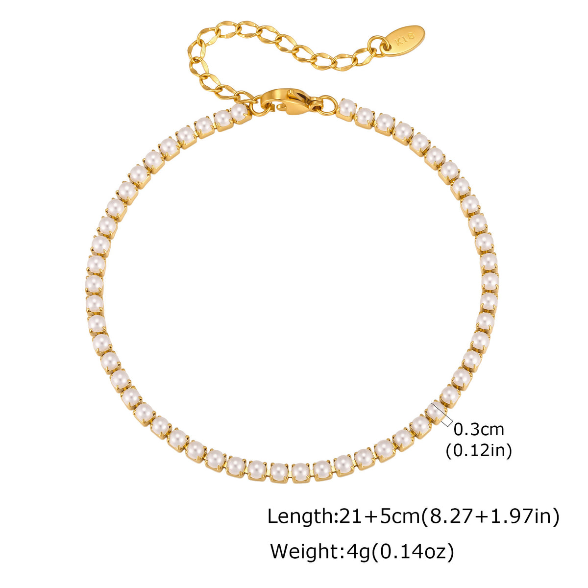 Pearl Stainless Steel Bracelet