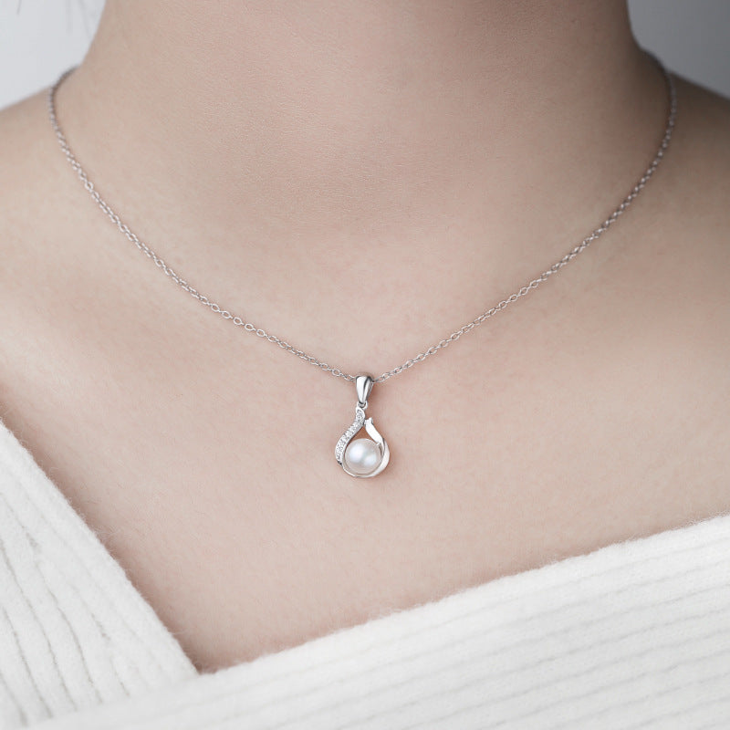 S925 Sterling Silver Freshwater Pearl Necklace