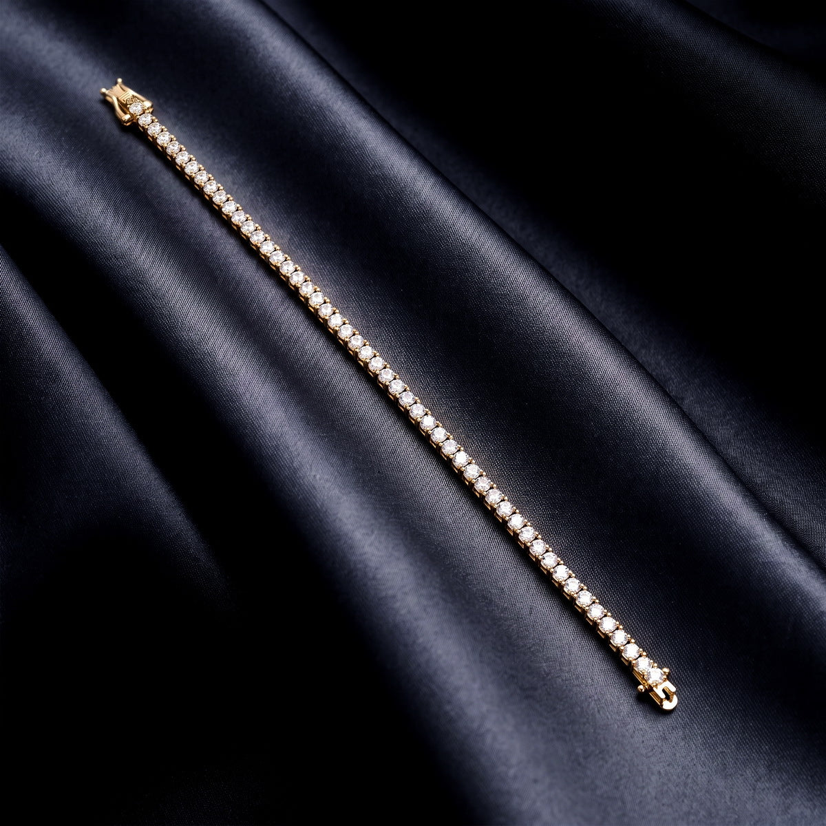 Copper Zircon Tennis Pavé Bracelet