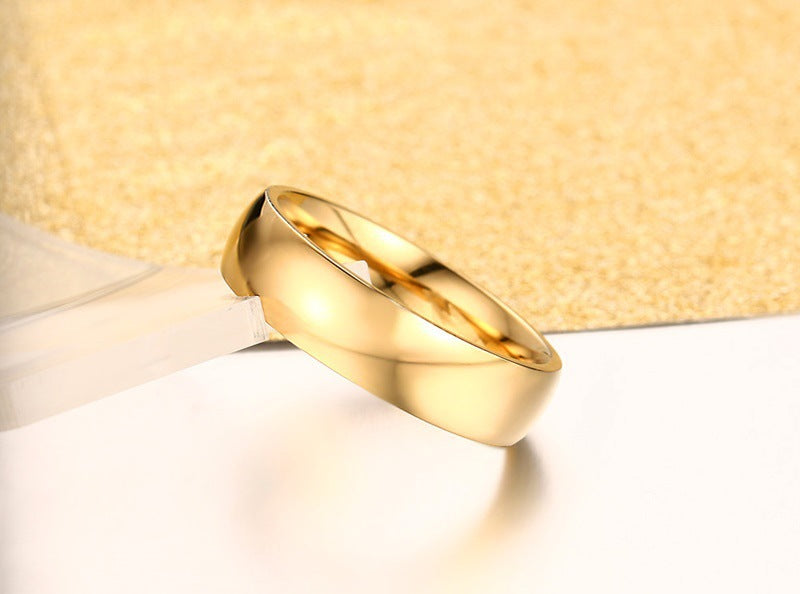 Titanium Steel Plain Ring Simple Personality Men's Ring